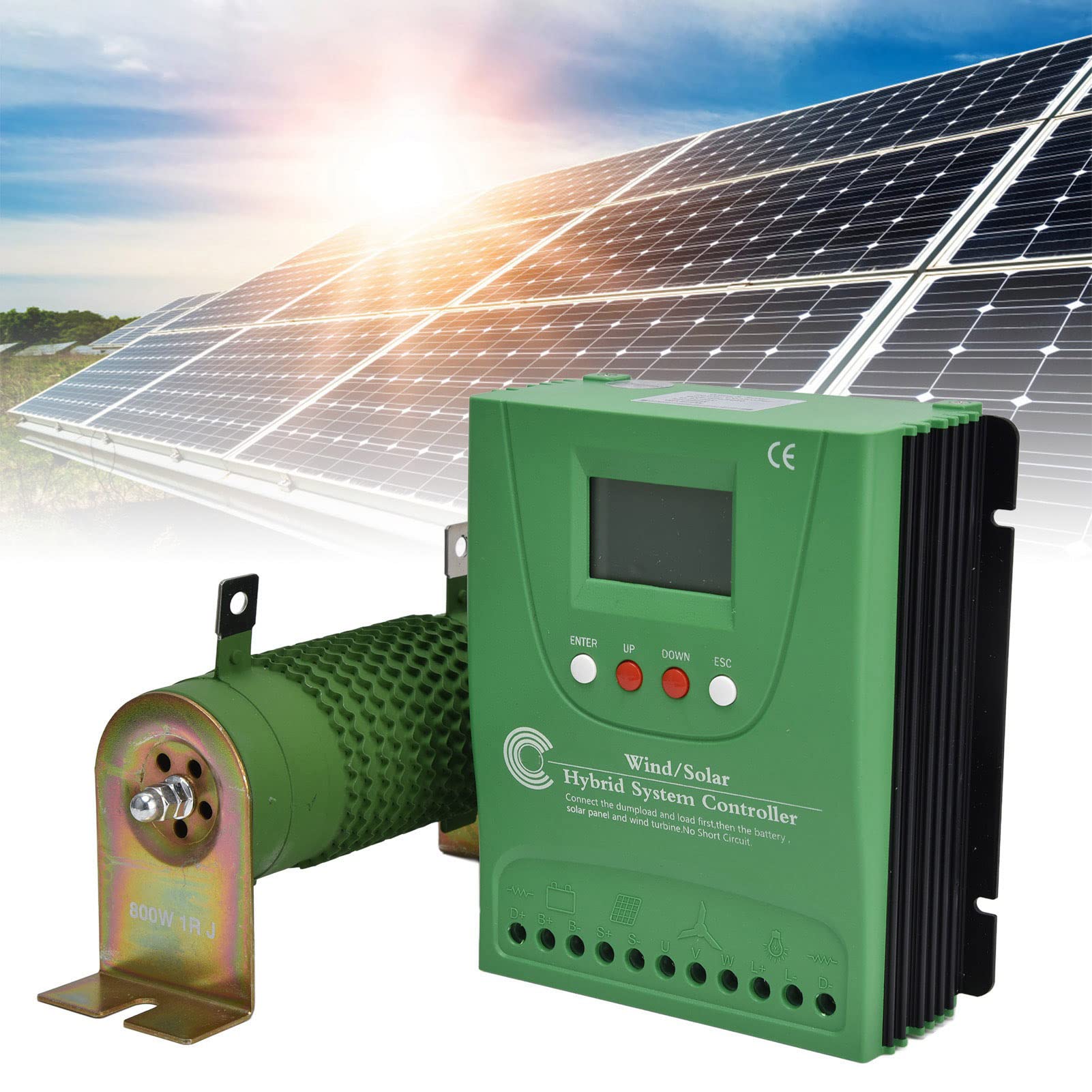 MPPT Wzmocnienie Kontrolera ładowania Hybrydowy Słoneczny Słoneczny System, Moc Wejściowa Wiatru 800 W, Moc Wejściowa Słoneczna 600 W