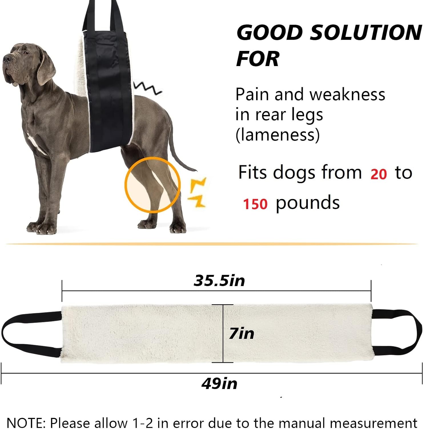 Elevate Your Pup: Review of the Heavy Duty Dog Sling for Large Breeds