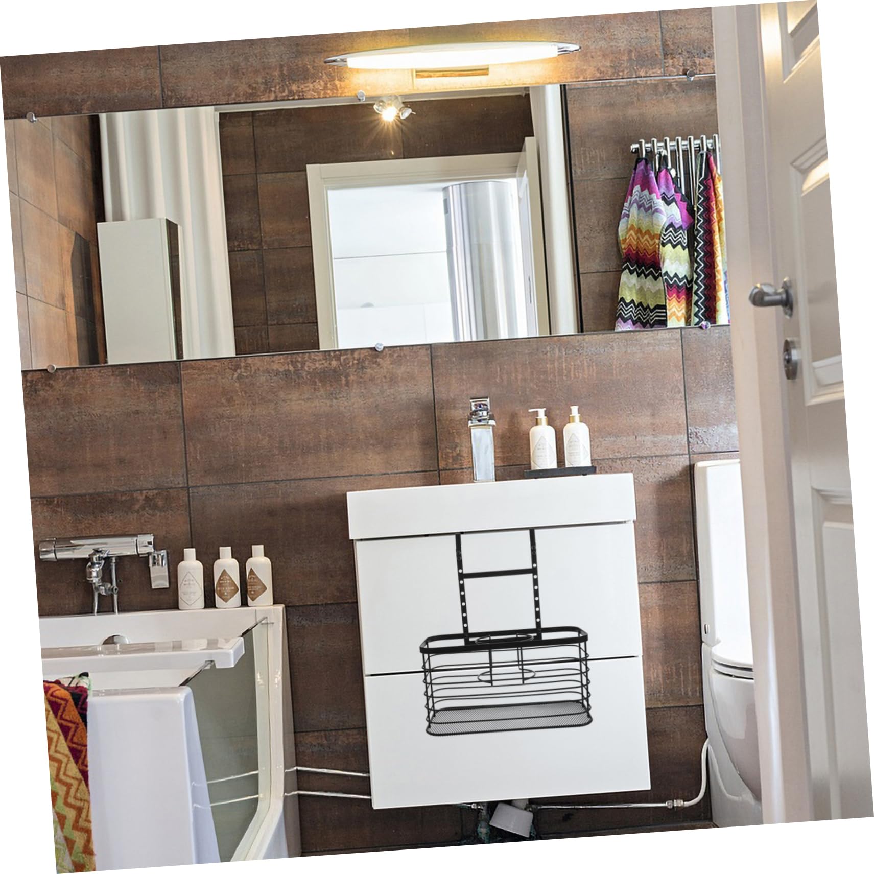 IMIKEYA Haartrocknerhalter ohne Bohren Verstellbarer Fönhalter aus Stabilem Platzsparender Badorganizer für Badezimmer und Schlafzimmer Multifunktionaler Haartrockner und Stylinggeräte