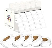 Vista 126 de PARLAIM 6 Rolls 6000PCS 3/4" Round Circle Color-Code Dot Stickers, 6 Color Style Colorful Coding Label Sticker for Home Office Classroom