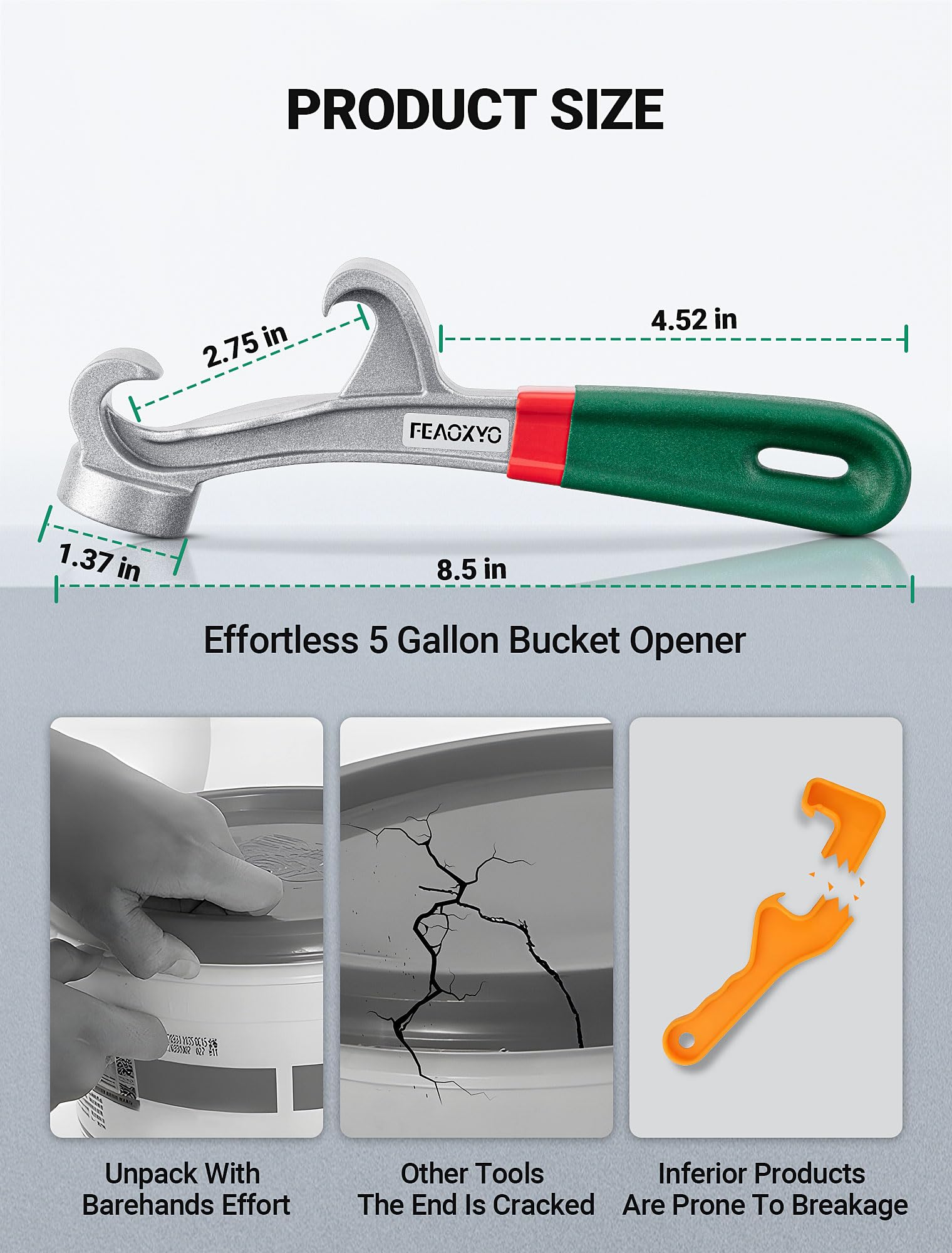 Bucket Lid Opener - 5 Gallon Drum Wrench -6