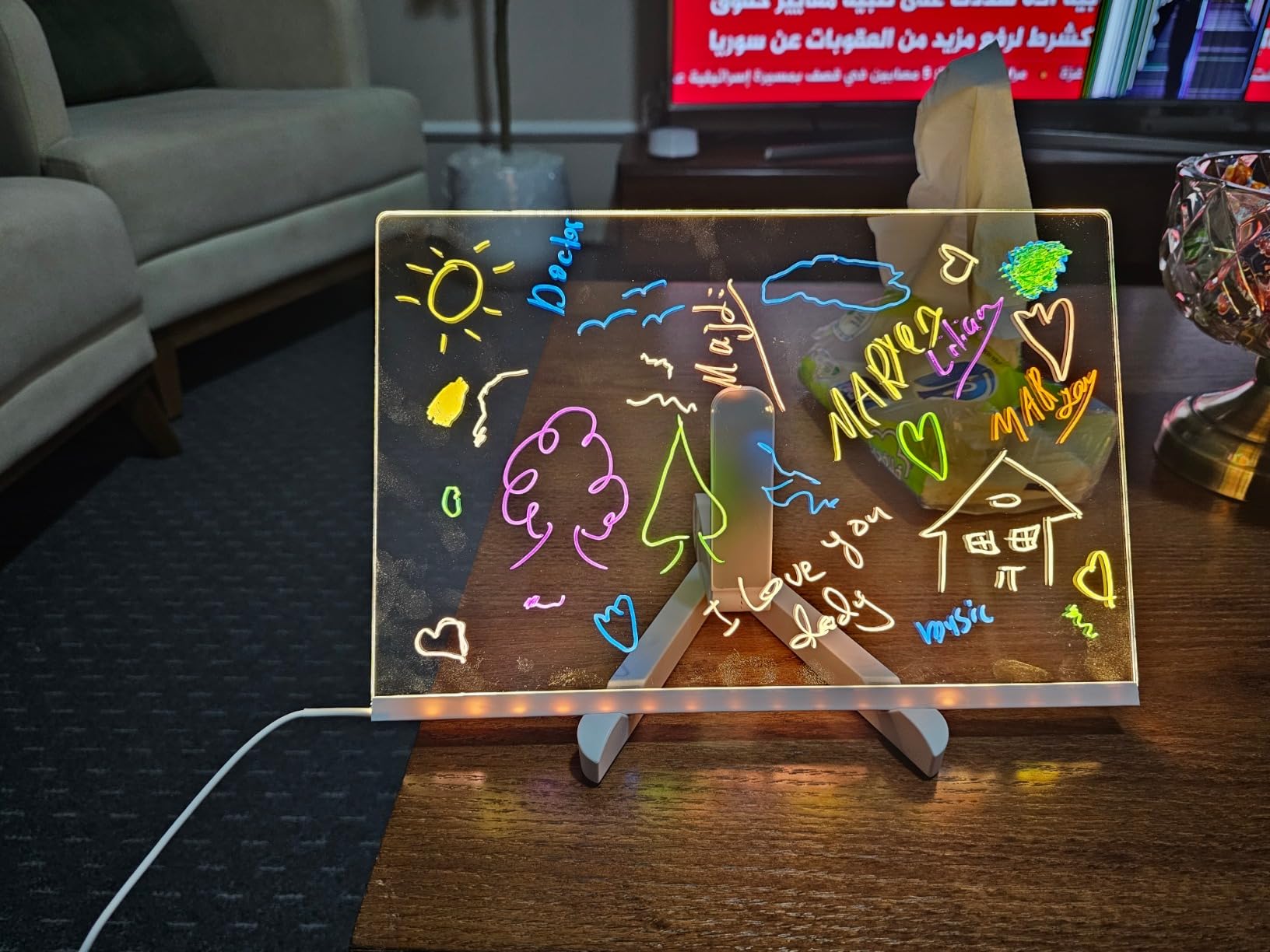 Klant gebruikt Lumaboard thuis