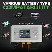 Vista 6 de Gens Ace Lipo Battery Charger IMARS D300 G-Tech Series Smart Dual Lipo Charger 16A AC 300W DC 700W Lipo ChargeWhite