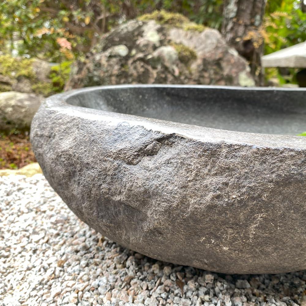 石鉢 水鉢 花器 メダカ鉢 金魚鉢 つくばい 庭石 自然石 | SZENIORTENISZ.HU