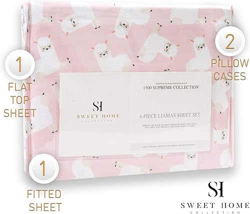 Miniatura 4 de 1500 Supreme - Juego de sábanas de colección para niños y niñas, sábanas coloridas, divertidas y cómodas para niños y niñas. Bolsillo profundo, no