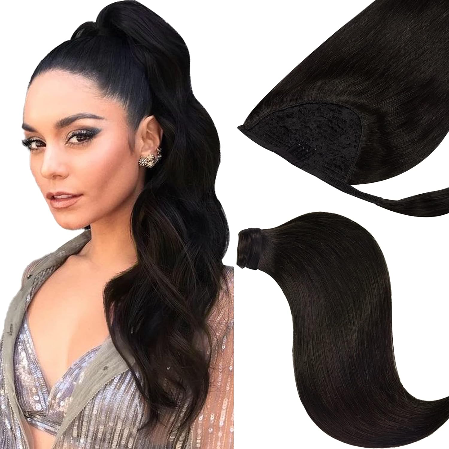 Clip in Ponytail Hair Extensions Real Hair Ponytail Hair