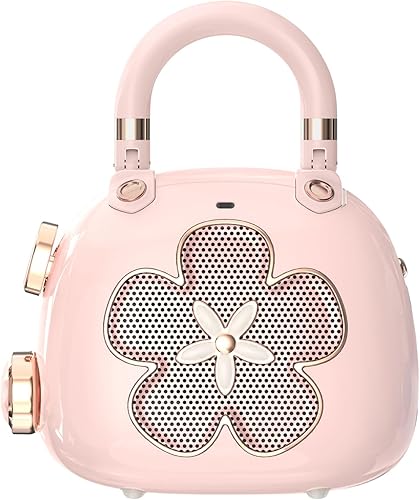 DOSS Lindo altavoz Bluetooth, mini altavoz portátil con sonido potente, diseño retro y elegante, adorable altavoz para habitación, decoración de DOSS Lindo altavoz Bluetooth, mini altavoz portátil con sonido potente, diseño retro y elegante, adorable altavoz para habitación, decoración de