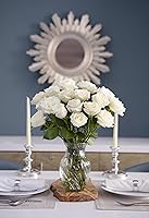 Vista 11 de KaBloom Prime Next Day Delivery - Colección para el Día de la Madre - Ramo de 12 rosas 12 rosas blancas. Regalo para cumpleaños, recuperarse