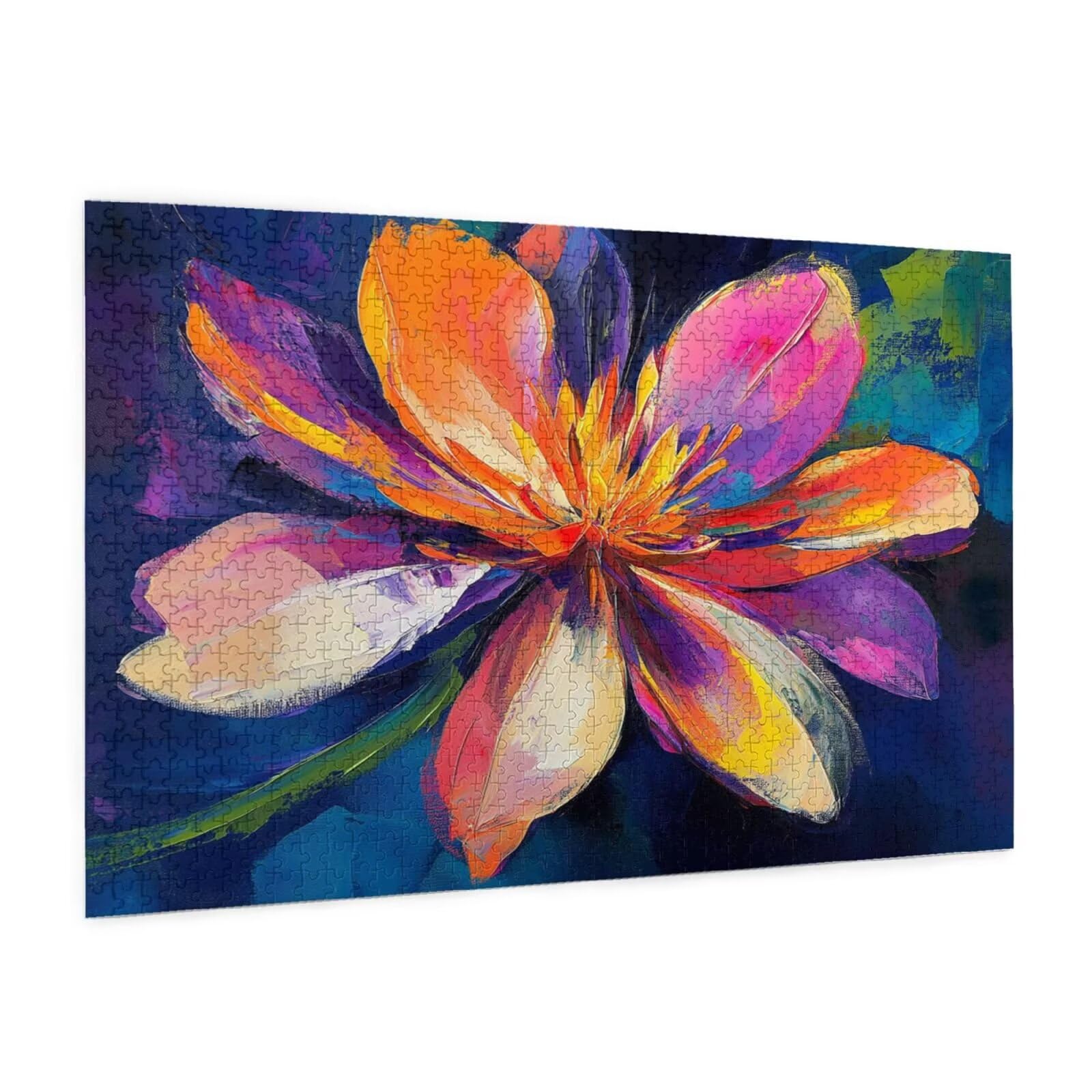 Puzzle 2000 Teile, Puzzle Erwachsene, Holzpuzzle Blume Impossible Jigsaw, Clevere Rätsel, HD Farbe Jigsaw mit Geschenkbox Verpackung for Room Decor, Geschenke für Frauen Farbe 100x70cm p-1206