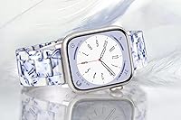 Vista 75 de Lightweight Resin Band For Apple Watch Series 11 10 SE 9 8 7 6 5 4 3 2 1 Ultra 3 2, Fashion Adjustable Replacement Strap for iWatch Bands 38mm 40mm