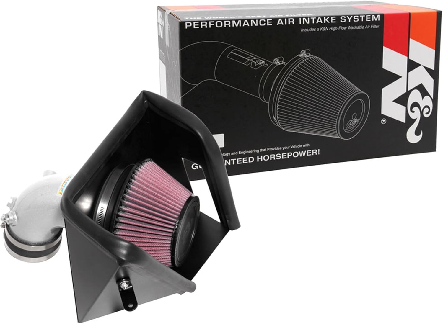K&N Cold Air Intake System: High-Flow Air Filter, Increase Performance & Acceleration: Compatible with 2018-2023 Genesis/Kia: G70, Stinger, 69-5320TS