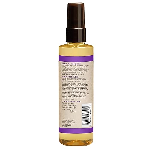 Miniatura 9 de Carols Daughter Brillo de cabello negro de vainilla hidratante y brillo para cabello seco y sin brillo con manteca de karité aceite de jojojoba y