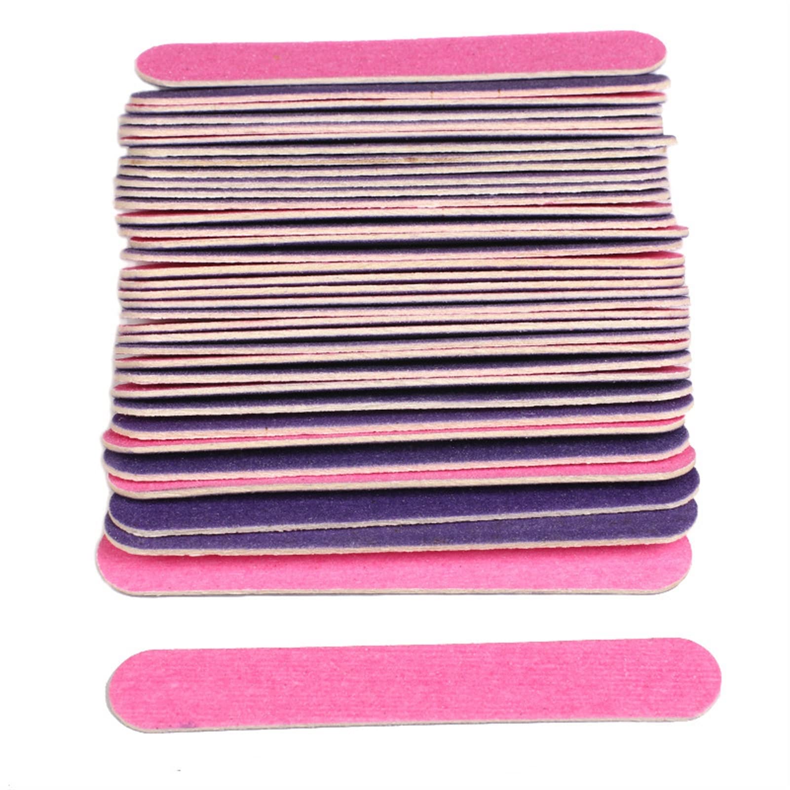 Lima per unghie, buffer per unghie, Lime for unghie a doppio lato da 500 pezzi/lotto Mini tamponi in legno Carta vetrata sottile