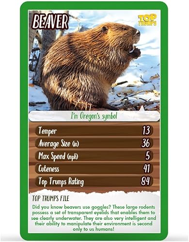 Miniatura 5 de North American Wildlife Top Trumps - Juego de cartas