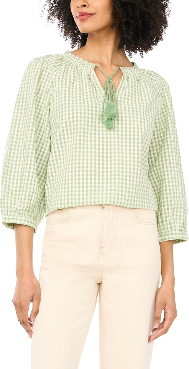 Vince Camuto Tie Neck Peasant Sleeve Blouse