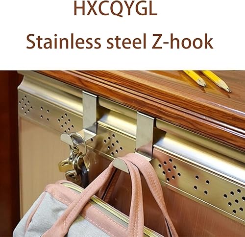 Miniatura 4 de HXCQYGL Juego de 10 ganchos de puerta, ganchos en Z, ganchos reversibles de metal resistentes para colgar ropa, bolsas escolares, tablas de cortar,