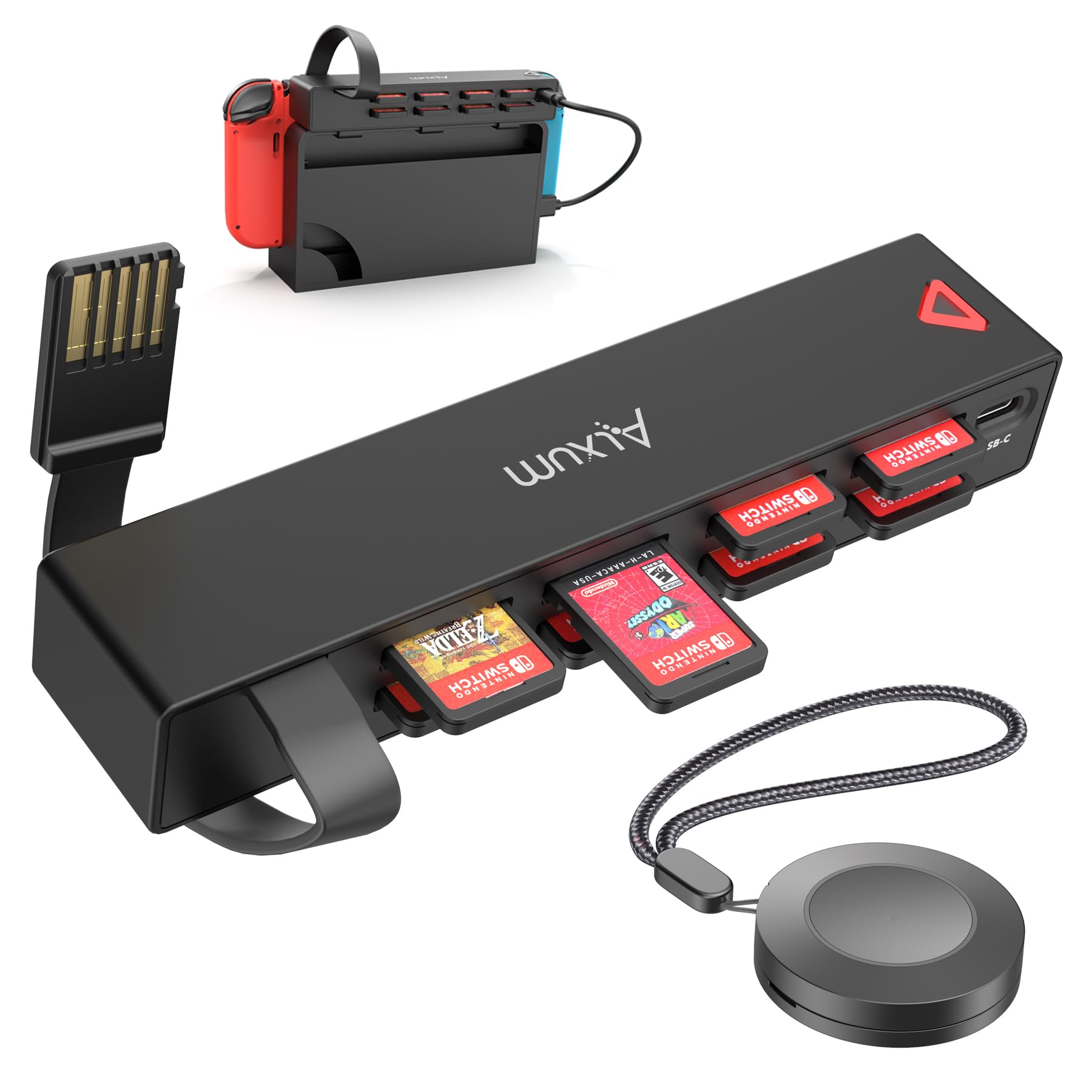 Amazon.co.jp: Alxum 2024年新登场 Switchカードリーダー 切り替え器 8 