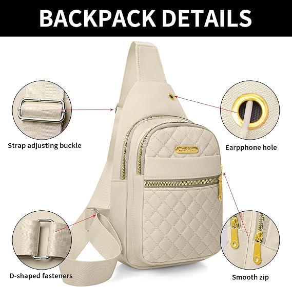 Aisijimo Small Sling Bag For Women Men Casual Crossbody Sling Backpack | Small