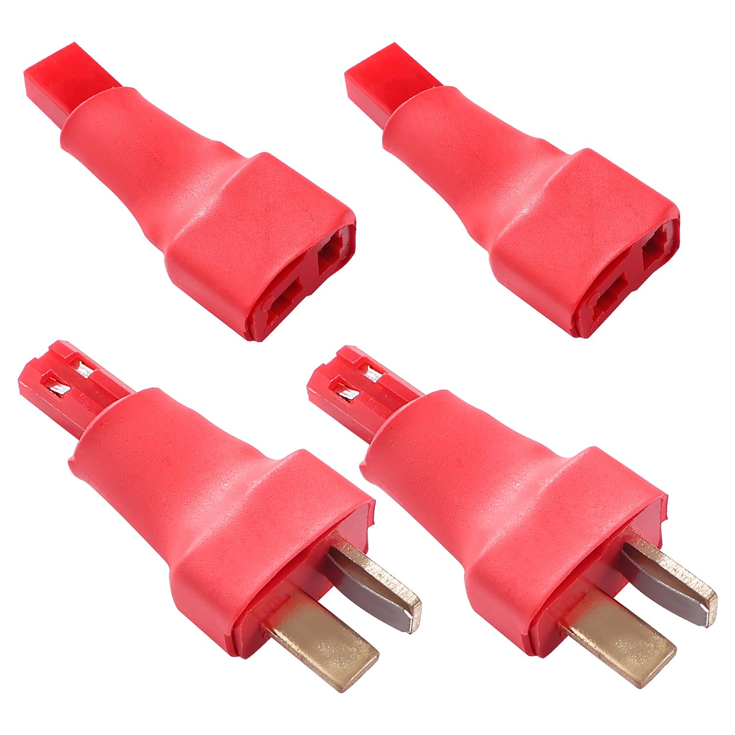 4-Pack ShareGoo RC Battery Adapter Cables - JST Female To Deans T Female With 10cm 20AWG Silicone Wires - View #3