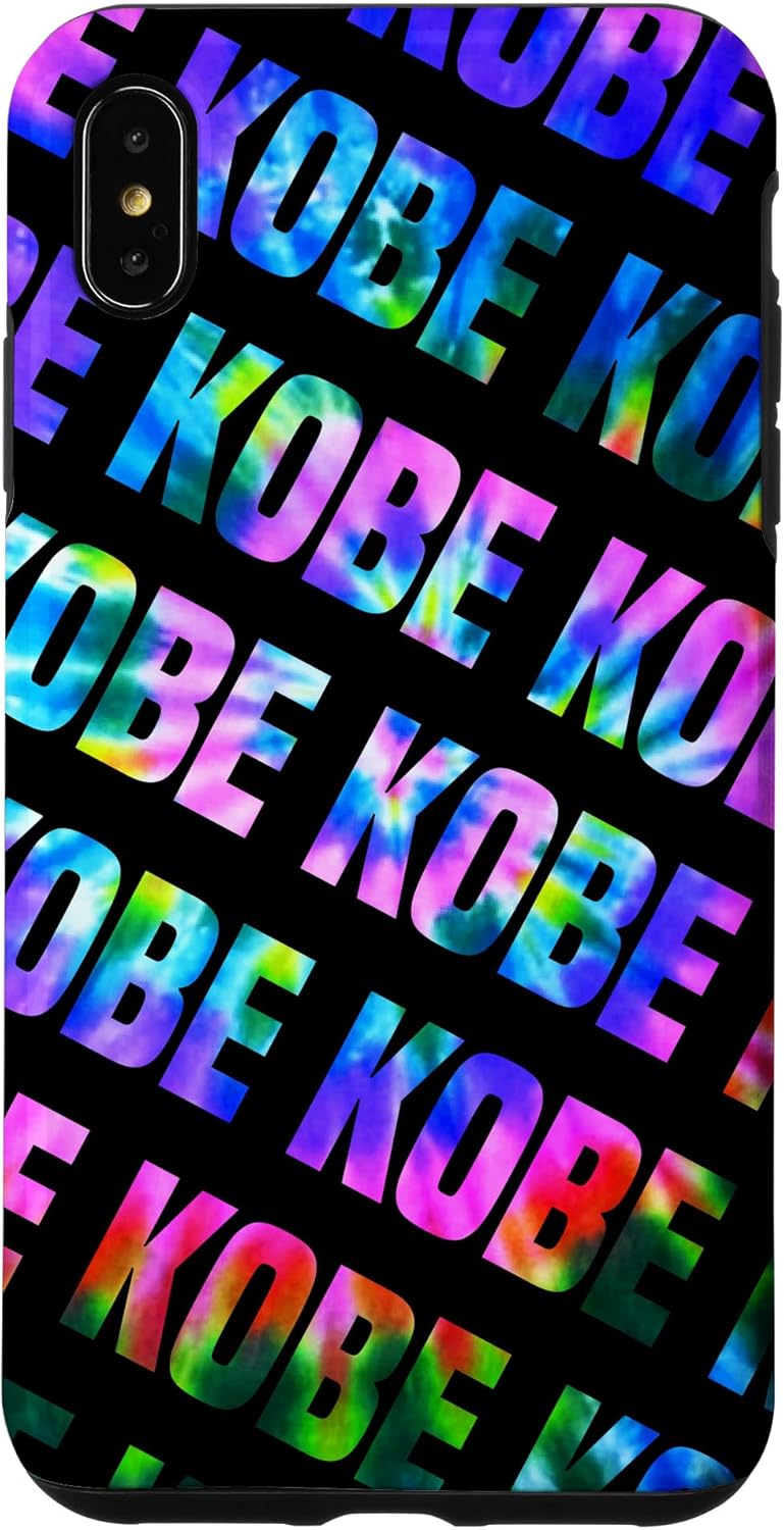 iPhone 11 Pro Max Kobe Pattern Phone Cover Black Tie Dye Case