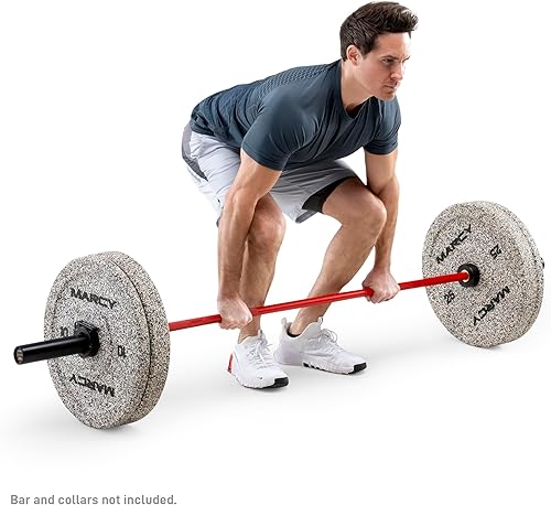 Miniatura 6 de Placa de parachoques olímpica de alto rebote para entrenamiento de fuerza, levantamiento de pesas, entrenamiento de peso