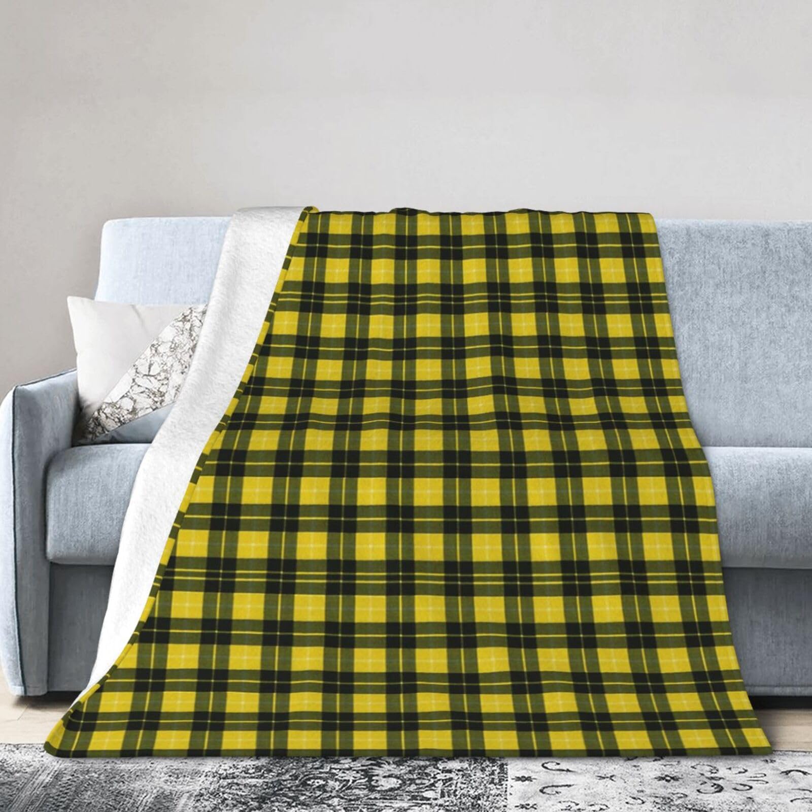 ERTDFXCV Barclay Dress Modern Scottish Clan Tartan Blanket 60"x50"