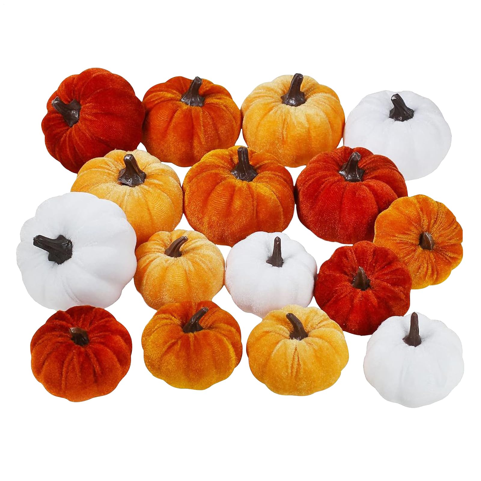 Citrouilles d'automne pour Cuisine et Fenêtre : Décorations en Velours pour Maison et Extérieur