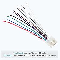 Vista 6 de NuIth Arnés de cableado estéreo de 10 pines para estación Kicker Bass, enchufe de arnés de cableado de radio compatible con Kicker PT10 11PT8 11PH12