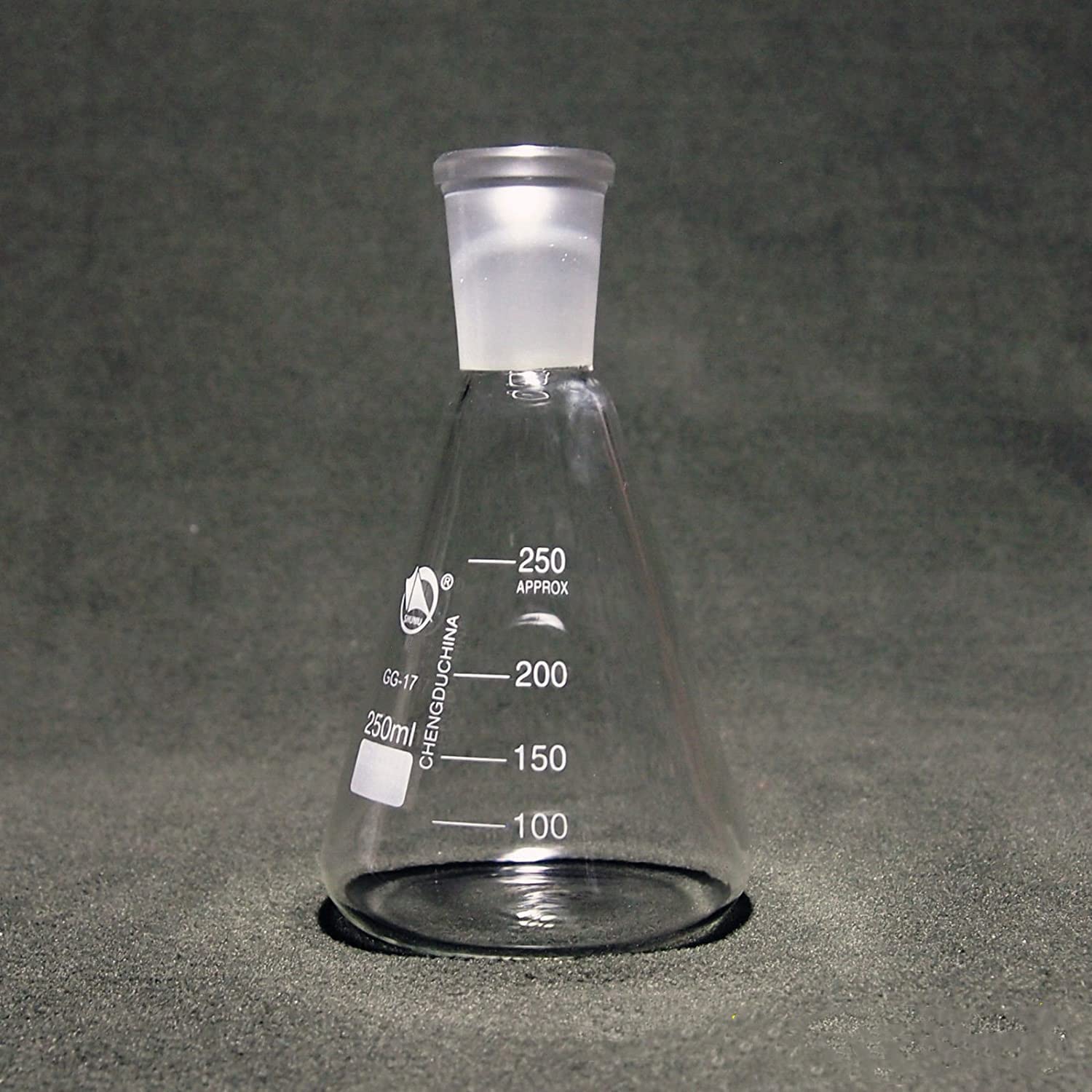 Deschem 250ml,24/40,Glass Erlenmeyer Flask,Conical Bottle,Laboratory