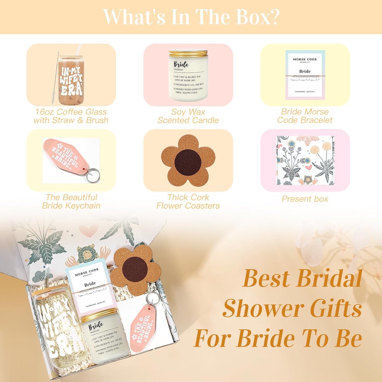 Bride To Be Gifts Box, Bridal Shower Gifts, Bachelorette Gifts For Bride, Wedding Gifts Engagement Gifts For Her, Bachelor Party Gifts Fiance Gifts For Her- In My Wifey Era - Newly Engaged Gifts Ideas - Image 2