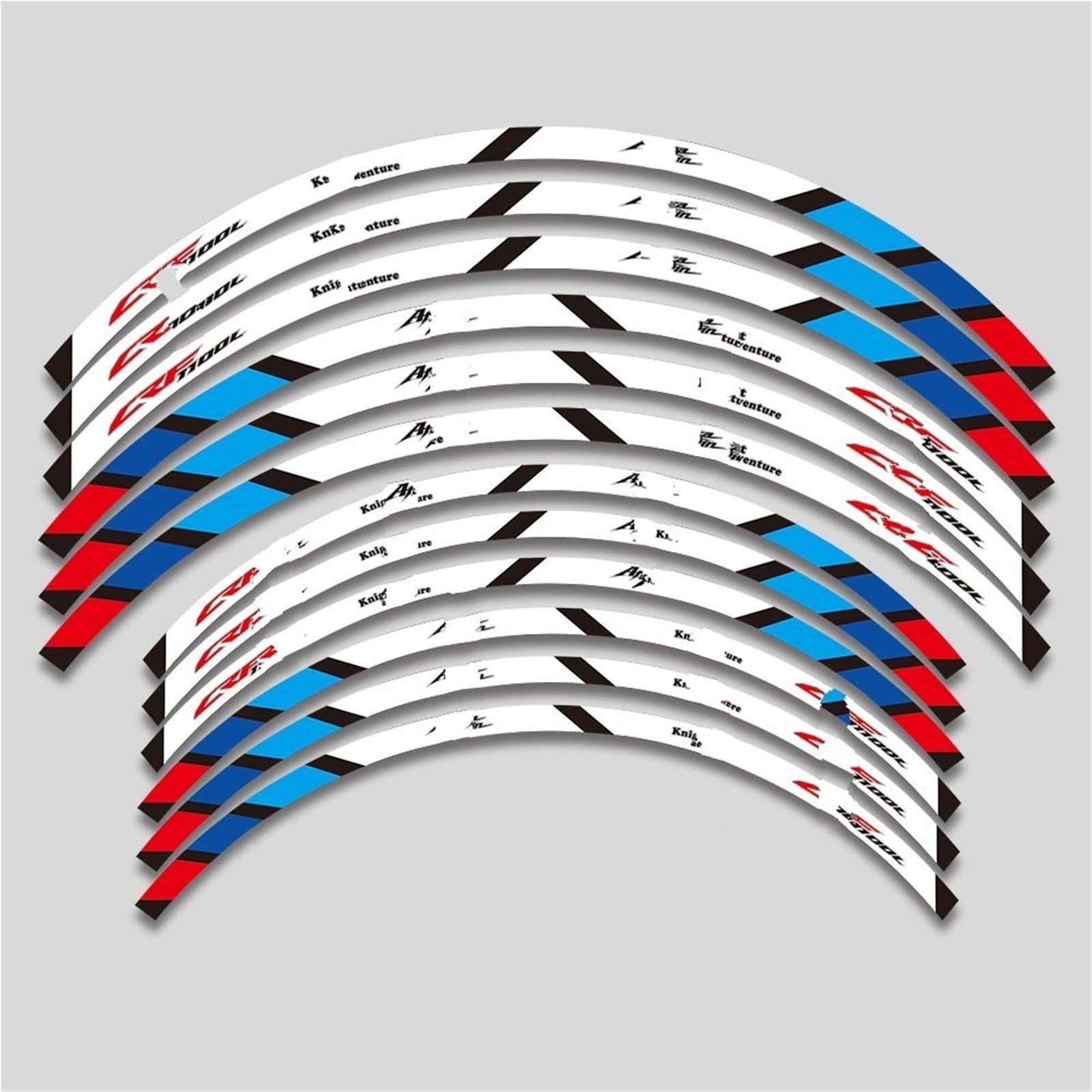 Motorrad Zubehör Räder Aufkleber Felge Reifen Reflektierende Streifen Aufkleber Für Africa Twin Crf1100l C&RF 1100L CRF1100L(Set Meal 6)