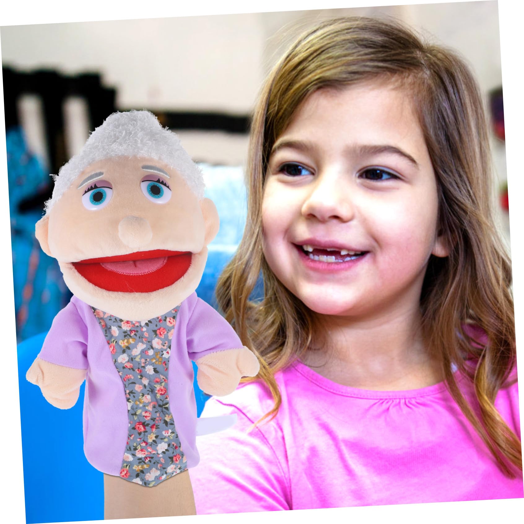 Marionetas de Mano Realistas para Niños 2 Piezas Relleno de Algodón PP para Actividades de Imaginación y Sensibilidad
