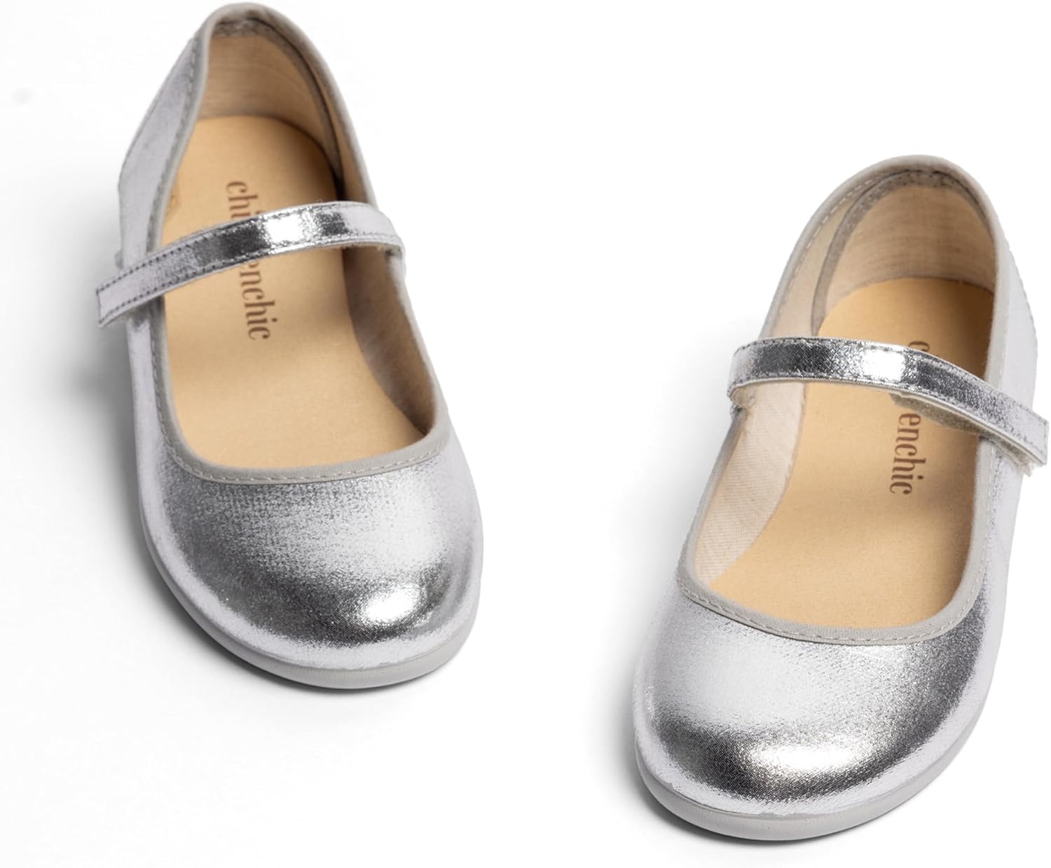 Childrenchic Mary Jane Shoes for Girls – Classic & Comfortable Dress Shoes for Kids & Toddlers – Perfect Flats for School, Play, and Special Occasions (Shimmer)