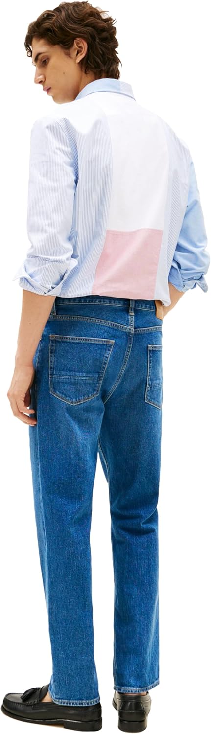 Tommy Hilfiger Mens Straight Fit Stretch Jeans for Men - Image 5