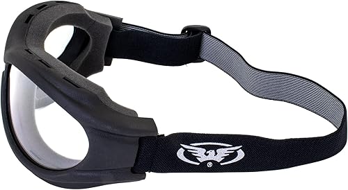 Miniatura 4 de Global Vision Big Ben Over The Glasses (OTG) - Gafas para motocicleta y cuatrimoto, color amarillo humo claro, paquete de 3 unidades