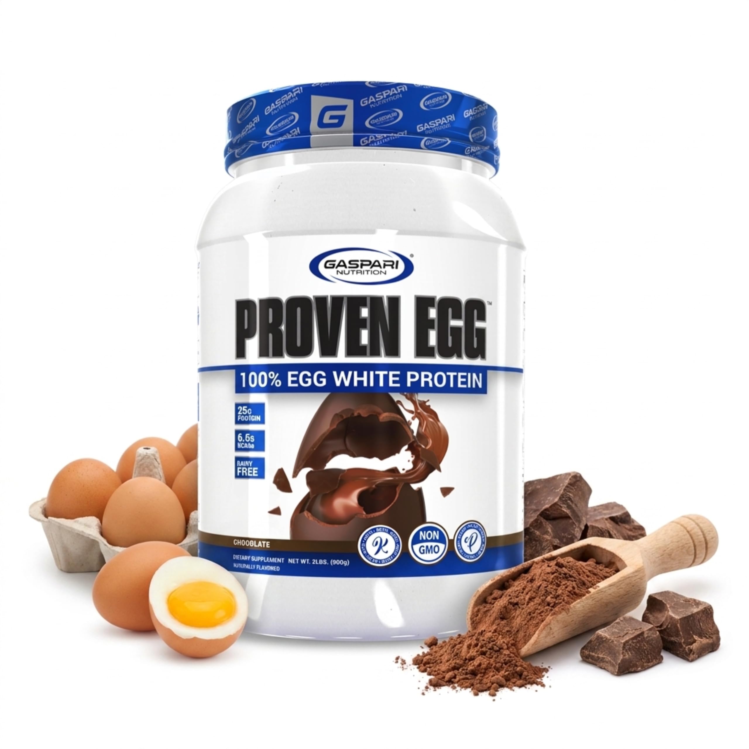 Gaspari Nutrition Proven Egg White Protein Powder, 25g Unflavored Protein Powder, 100% Egg White Protein, Dairy Free, Keto Friendly, Lactose Free, Soy Free (1lb, Unflavored) — Amazon image 15