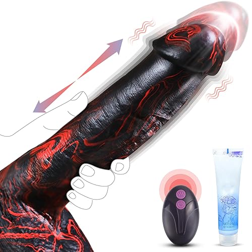Realistic Trusting Dildo Sex Toys - 10” Thick Dildo