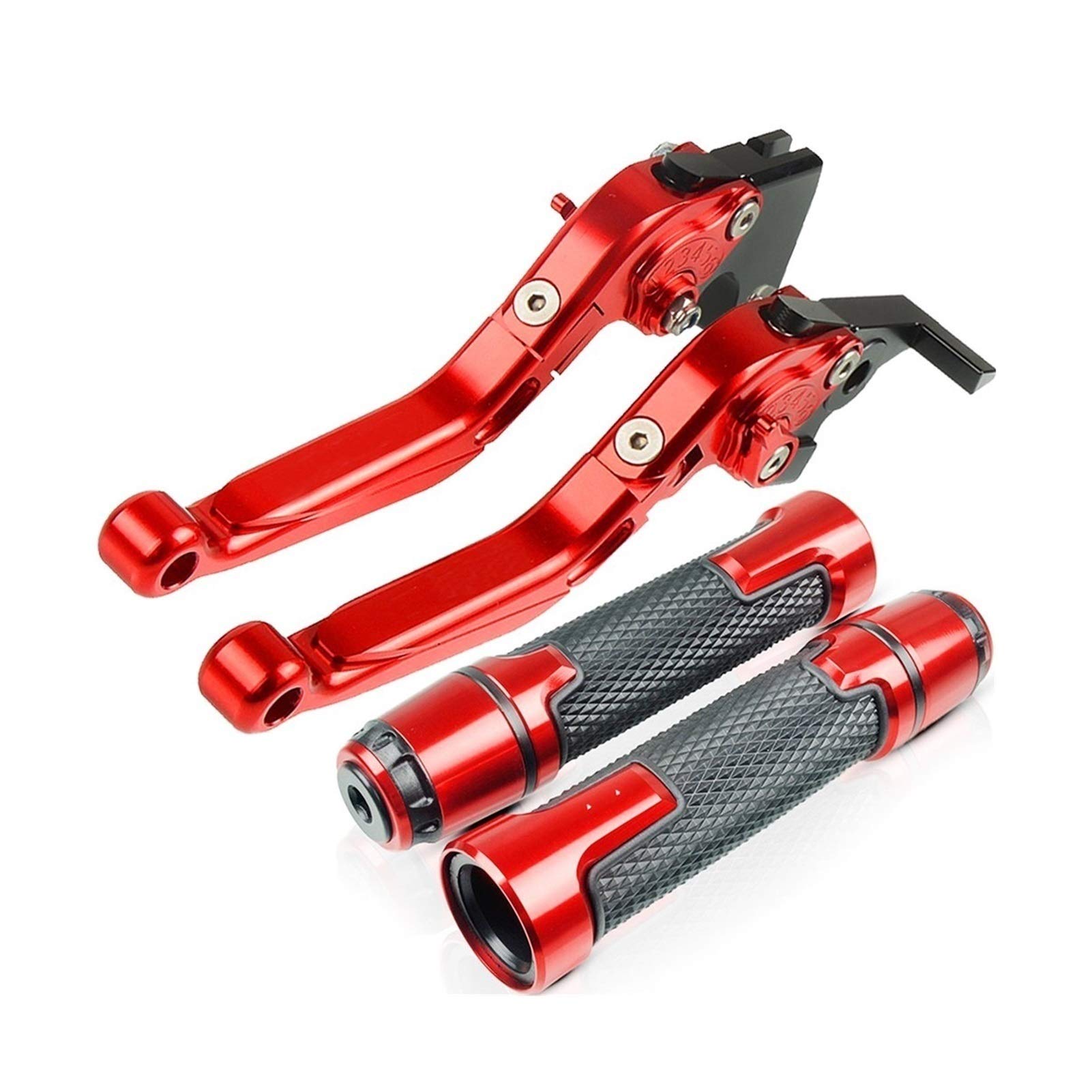 Leviers d'embrayage pour K&awasaki Z750S Z-750S 2006 2007 2008 Moto Z750 S CNC poignée de Levier d'embrayage de Frein Pliable réglable Moto Frein Embrayage (Color : F)