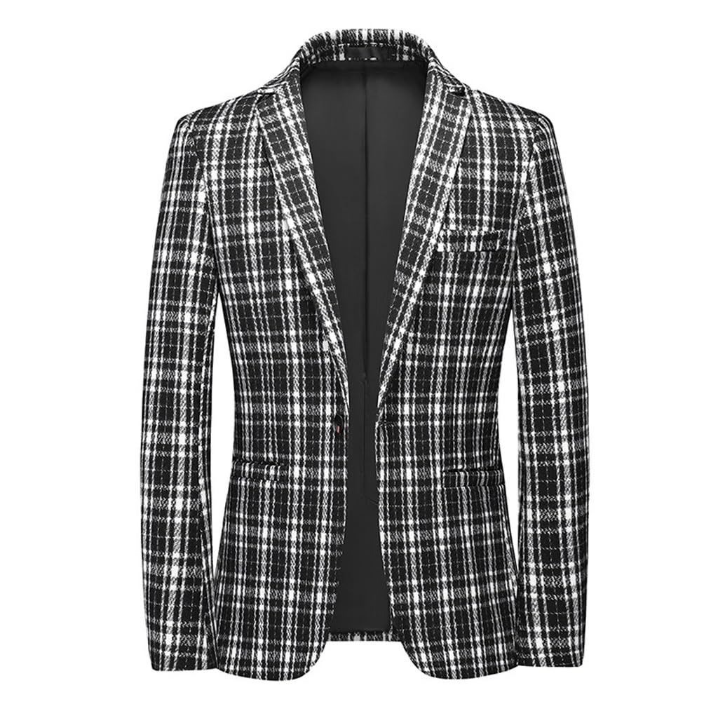 Robe de banquet à carreaux et veste chic pour vos soirées