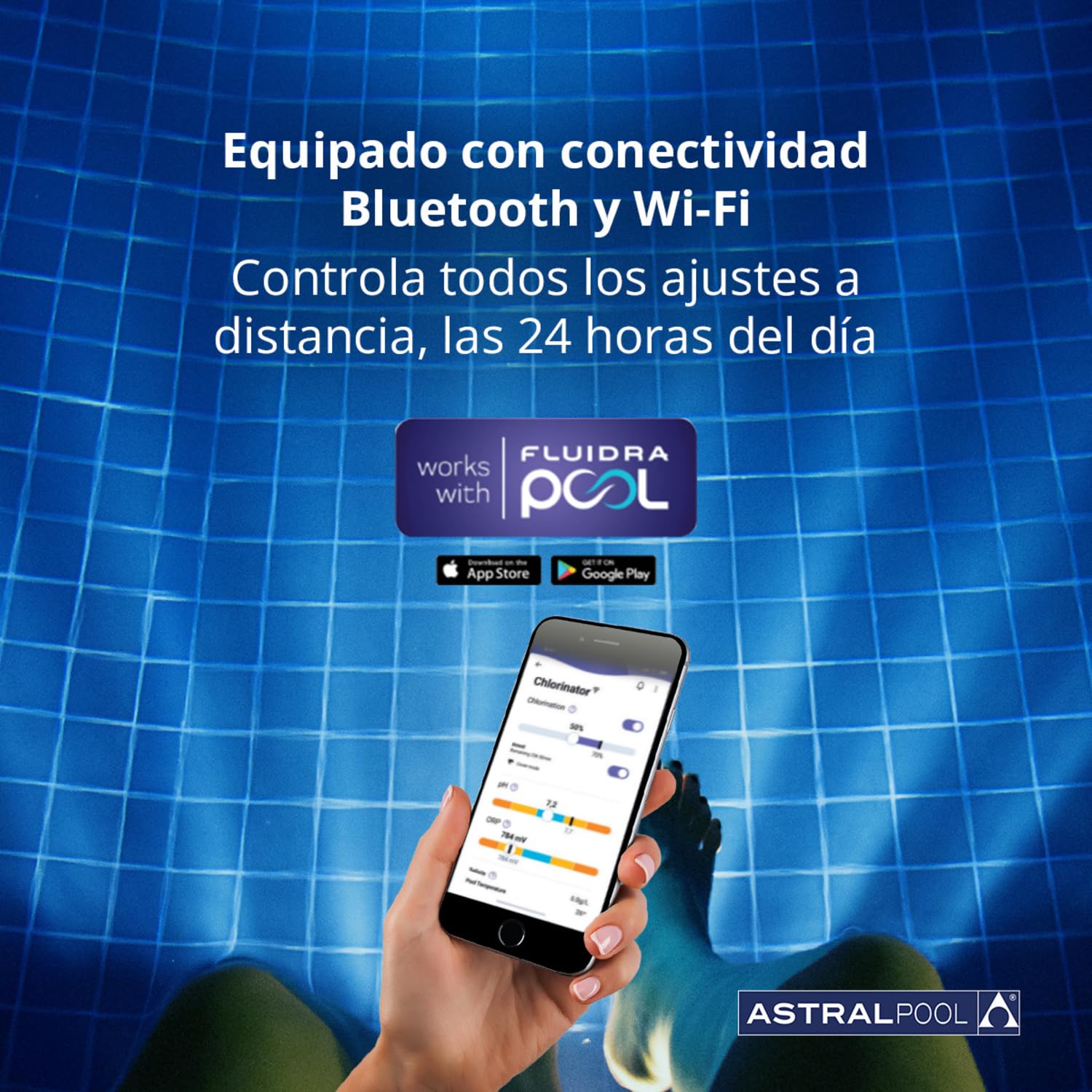 Clear Connect 30 Escalable - Clorador Salino para Piscinas Sin Químicos - Electrólisis de Sal - Astralpool