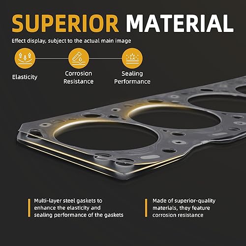 Miniatura 23 de Juego de juntas de cabeza Tornillos de cabeza 3.6 Pentastar para Chrysler 200/300, para Dodge Avenger/Challenger/Charger/Journey/Grand