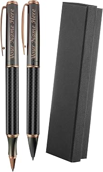 SyPen Christmas Gift Thank You Elegant Luxury Pens, Fancy Gift Pens for Your Boss Coworker Wife Husband Dad Mom Doctor, Roller & Ballpoint Pen Set - Twist Action Metal Rollerball - Gift Box Included