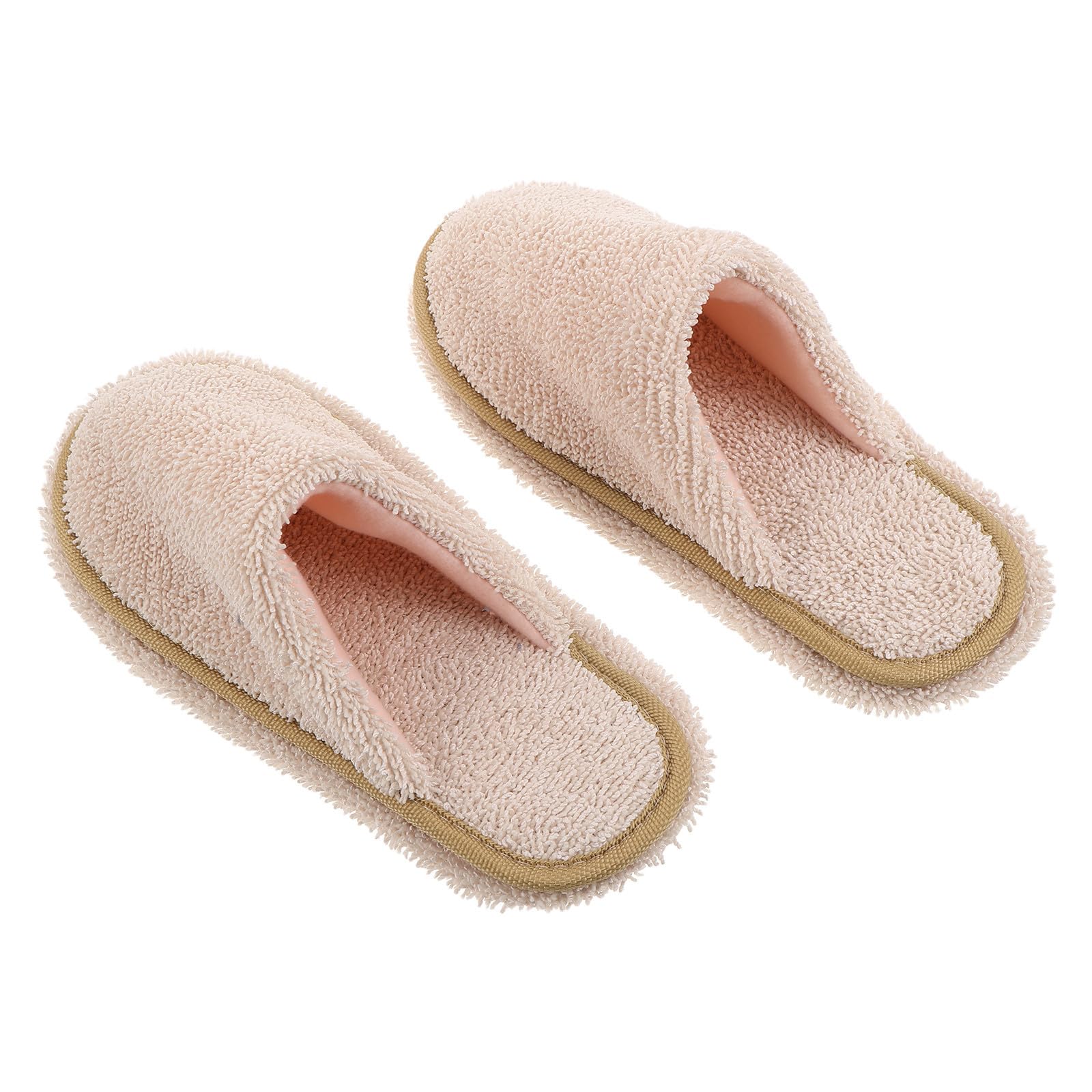 Pantuflas para fregar Tofficu de tejido beige lavables
