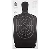 Law Enforcement Targets B-27S Standard Silhouette Target 24x45 Inch Black 100 Per B-27S-BLACK