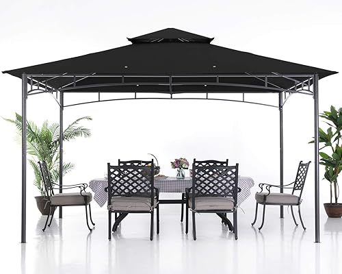 ABCCANOPY Gazebos for Patios 10x12 - Outdoor Steel Frame Gazebo