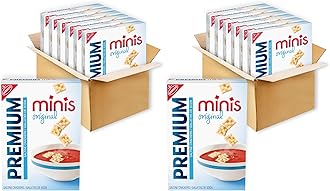 Original Mini Saltine Crackers, 6-11 oz Boxes (Pack of 2)