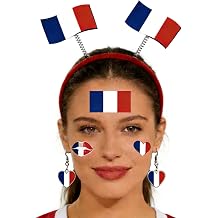 2026 World Cup Soccer Fan Accessories Set - Flag Headband, Earrings and Tattoo Tattoo Stickers for Game Day
