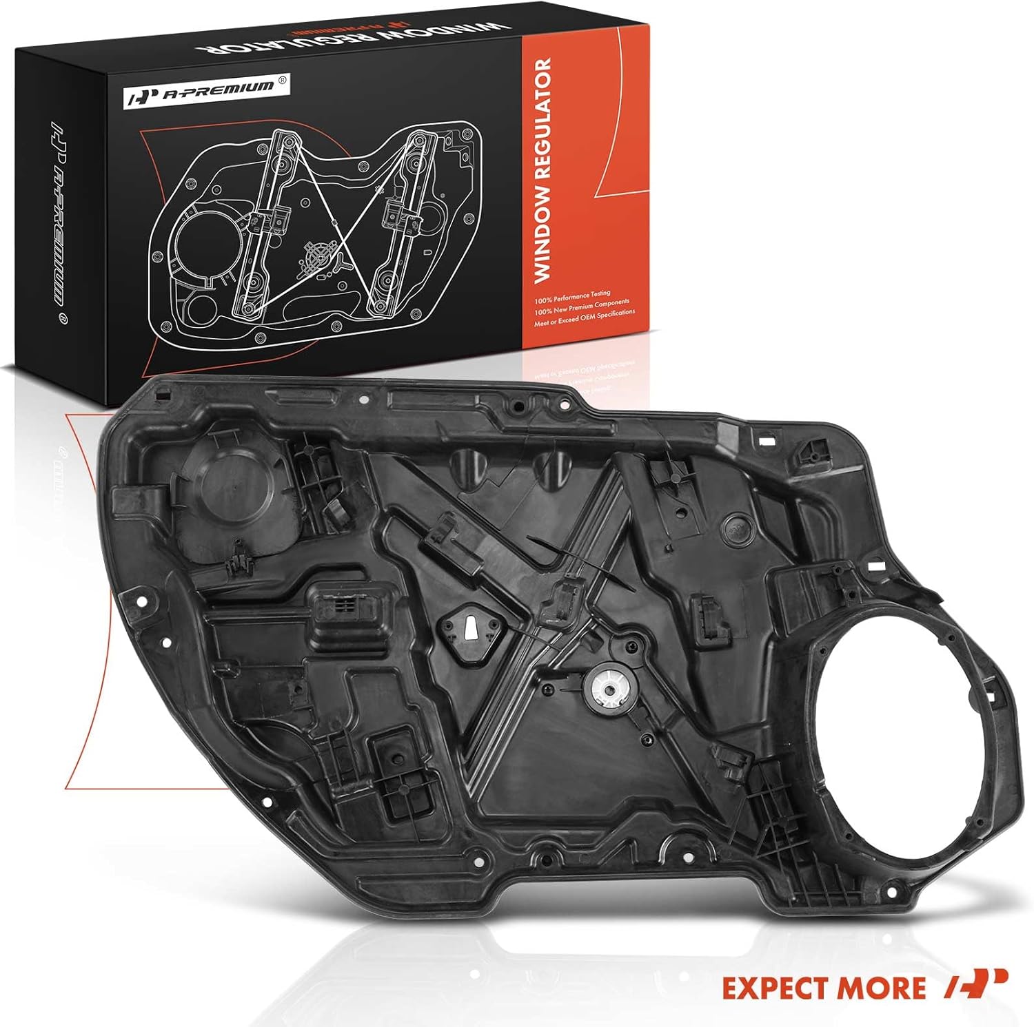 A-Premium Electric Power Window Regulator Without Motor Compatible with Dodge Charger & Chrysler 300, 2011-2021, Front Left Driver Side, Replace# 68103997AA, 68103997AB