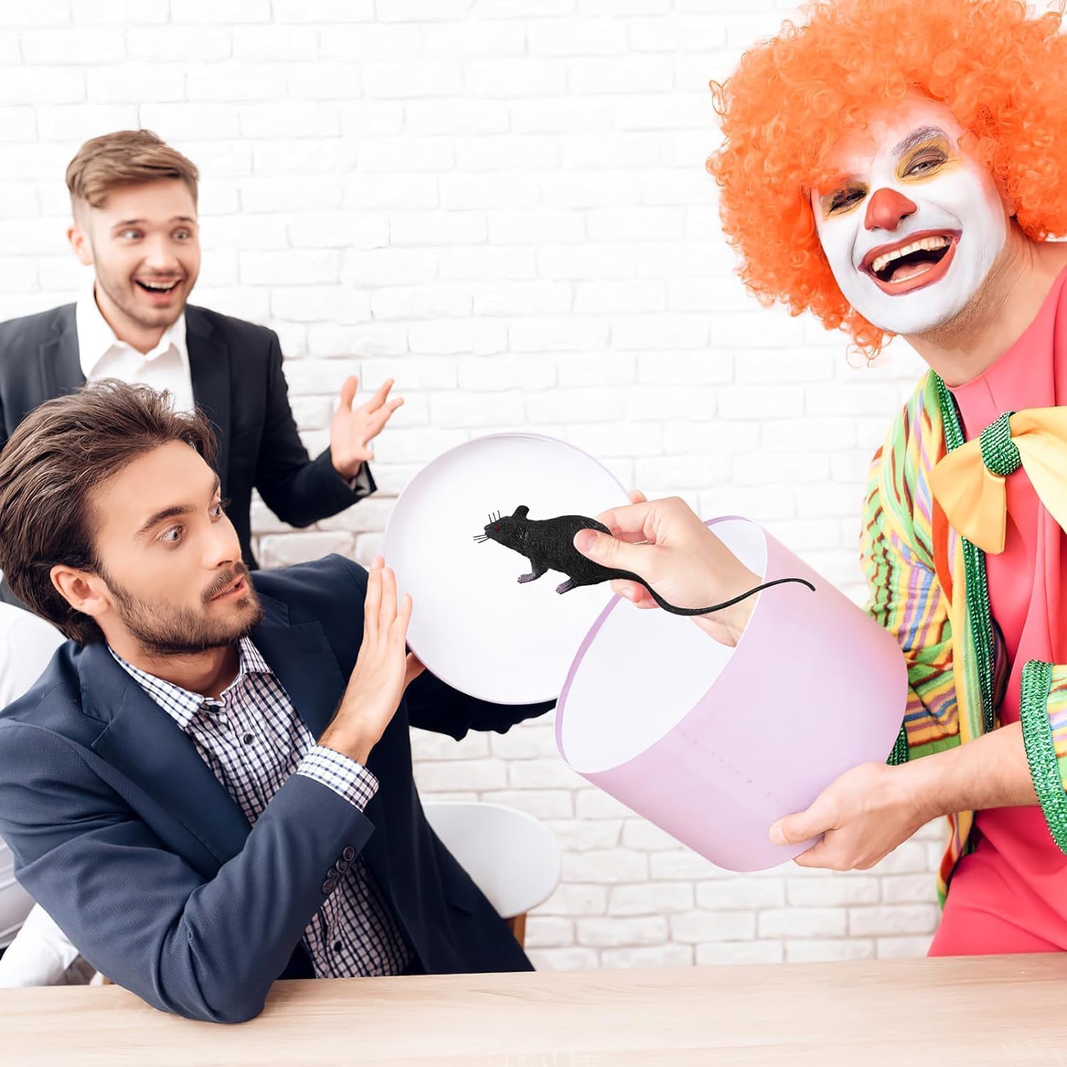 Realistic Halloween Rat Prop - Creepy Animatronic Fake Mouse for Haunted Houses & Prank Kits, Outdoor Decor for Horror Parties