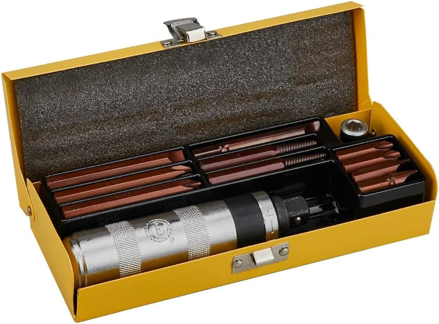 Manueller Wende-Schlagschrauber-Satz 1/2" Extractor-12 Teilig Steckschlüsselsatz mit S2 Stahl Langlebigeres Lösen von verrosteten Befestigungselementen oder eingefrorenen Schrauben